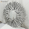 Fuente de fábrica Plata WXM-1655 Espejo de vidrio de pared decorativo con forma geométrica