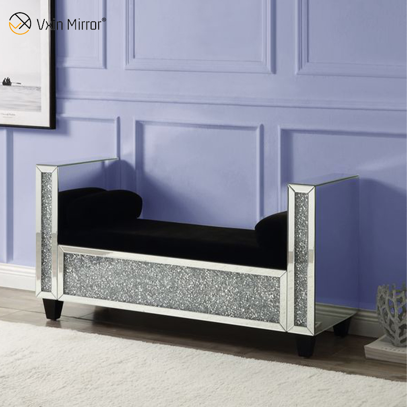 Soportes de TV con espejo brillante moderno de nuevo diseño para juego de sala de estar con sofá