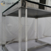 Vanity Modern WXF-139-2 Muebles de vidrio acrílico plateado Mesita de noche con cajones Mesita de noche con espejo para dormitorio