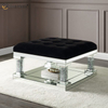 Moderna mesa de centro con espejo WXF-601, mesa auxiliar brillante para juego de sala de estar con sofá para juego