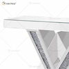 2022 nuevos productos, mesa de consola de diseñador, mesas de consola con espejo de cristal de diamante triturado