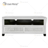 Muebles de espejo Vxin, soportes de gabinete de TV plateados con cajones de diamante triturado 2