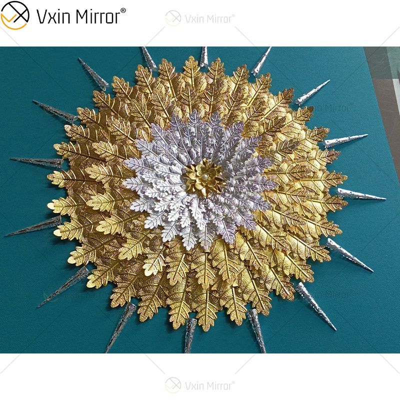 El más nuevo Vxin WXPP-39 3D arte de pared abstracto Metal arte de la pared decoración hogar Decoración lujo sala de estar enmarcada para el hogar conjunto para la venta