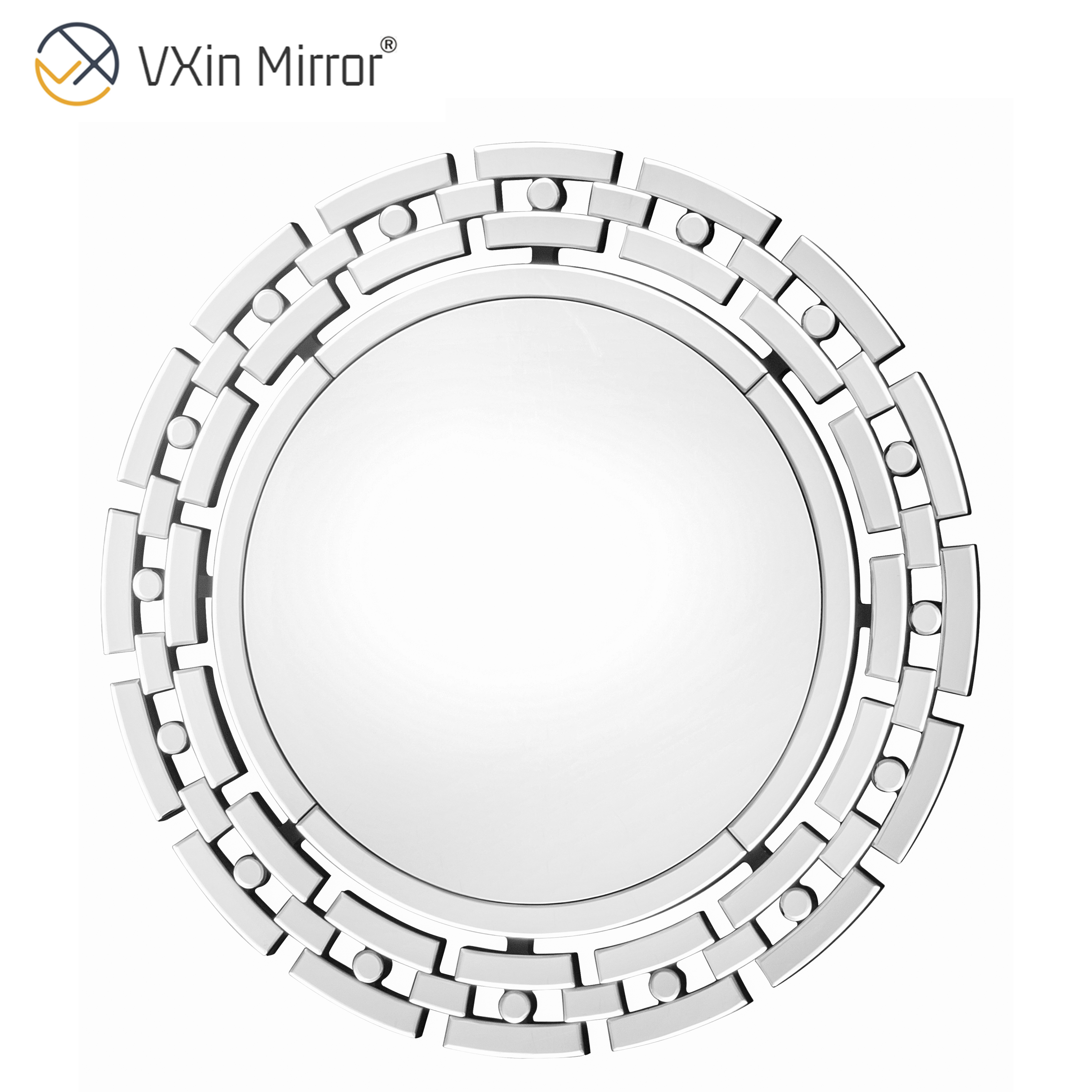 Espejo VXin WXM-1124 espejo de pared de cristal plateado Moden decoración del hogar para sala de estar dormitorio