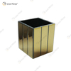 WXMV-001 Florero con espejo Cristal de plata Impresionante Florero decorativo Flor de lujo para la decoración del hogar No puede contener agua