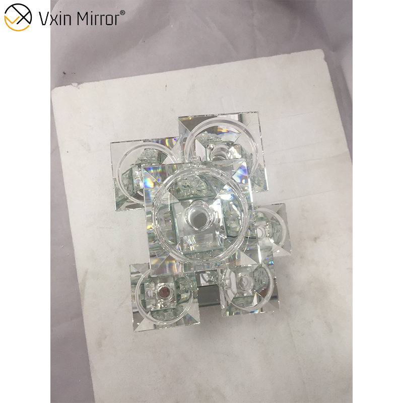 Fábrica profesional Vxin WXCH-22 Acrílico Diamantes Portavelas de vidrio 6 Copa de vela