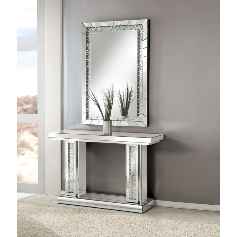 Vxin Furniture Modern French Elegant Silver Mirror Consola Mesa Mesa Muebles