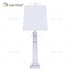 Fuente de fábrica WXTL-144 Lámpara de espejo de mesa de cristal plateado moderno con pantalla para dormitorio