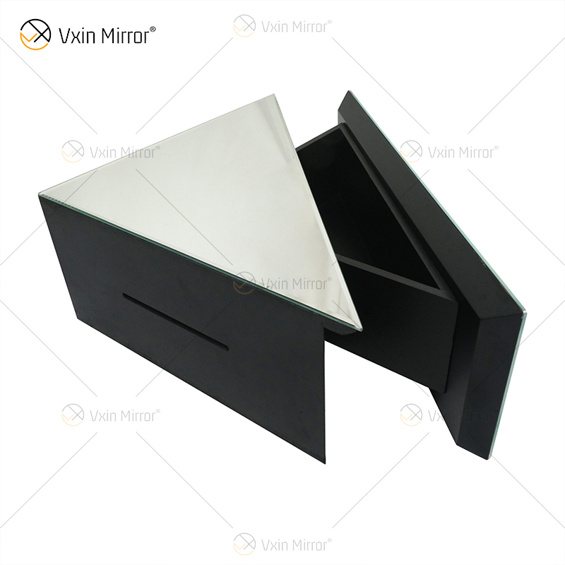 Vxin Factory Supply WXF-152 Decoración de pared plateada Estante de pared de espejo de diamante triturado plateado