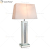 China Supply WXTL-006 Dormitorio moderno Lámpara de espejo machacada plateada con pantalla