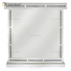 Vxin Home Decor WXF-142 Gabinete de vino alto con espejo de diamante triturado plateado con un cajón