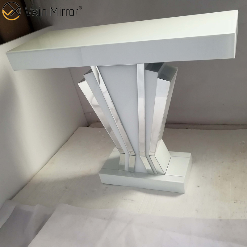 Una venta Decoración para el hogar WXF-1218 Mesa de consola con espejo Marco blanco Mesa de consola de pared larga y estrecha de estilo europeo más popular