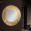 Hotel Supply Spain Design WXM-2497 Espejo de pared redondo de lujo con hoja dorada