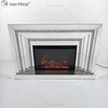 WXWF-1093 Chimenea de espejo de diamantes de cristal brillante flotante con inserciones en venta caliente personalizable