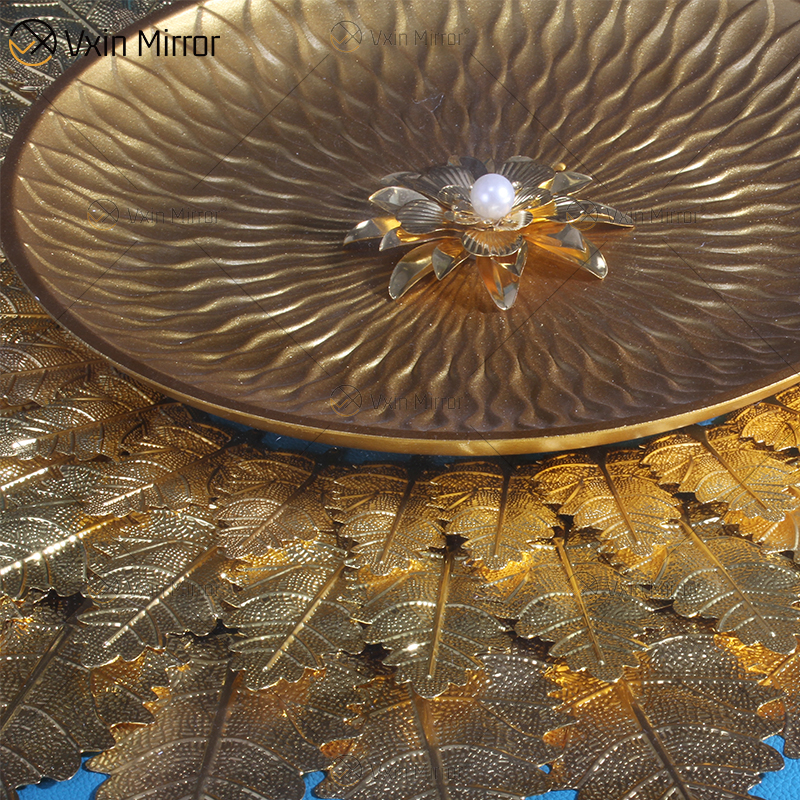 Pintura de árboles simples Vxin WXPP-32 de estilo antiguo para decoración del hogar, espejo enmarcado, arte de pared, cuadro colgante de plumas para sala de estar