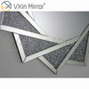 Venta caliente VXin WXM-1779 Espejo colgante de pared de diamante triturado de plata de cristal moderno