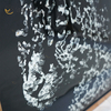 VXin WXMA-19 decoración del hogar marco de cristal espejado guepardo arte de pared cristal porcelana pintura espejo arte de pared