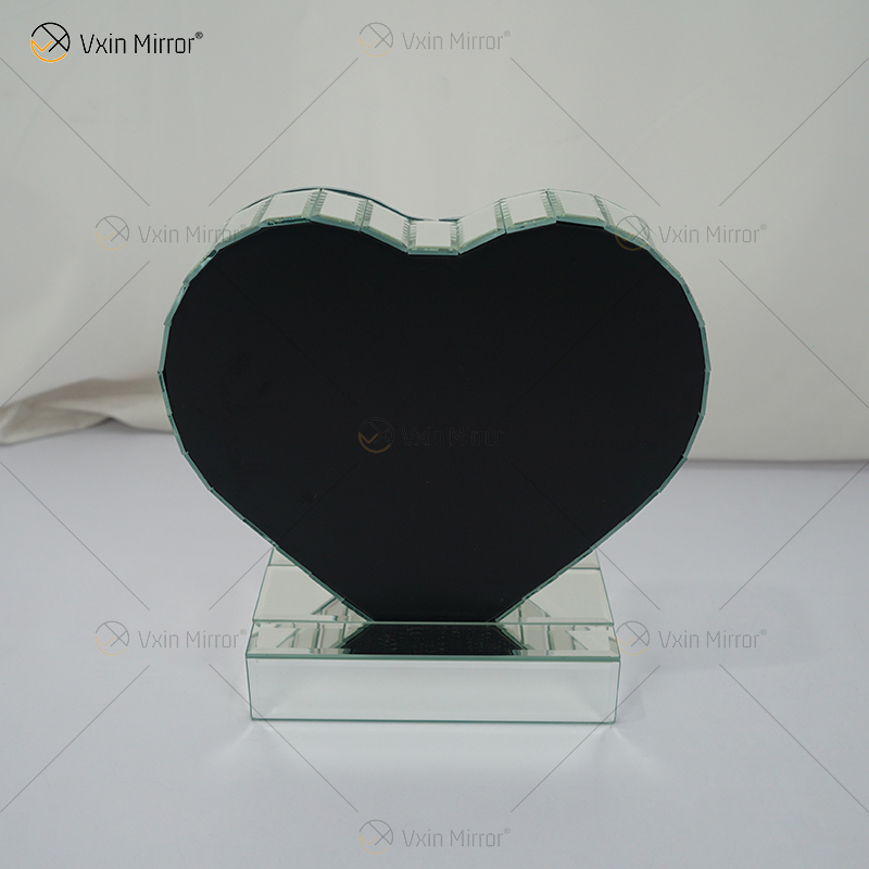 Home Decor Factory Supply Vxin End Table WXF-155 Mesa auxiliar con espejo de diamante triturado plateado