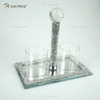 Vxin Mirror Popular VX-08 Silver Elegant Candlestick Crystal Candle Holder