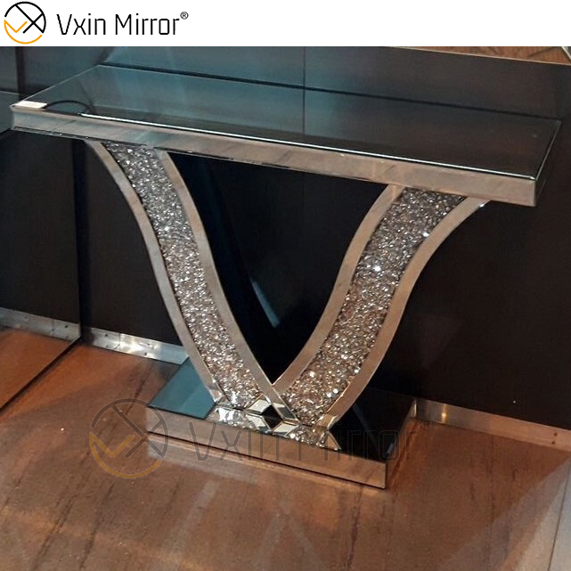 VXin Miorror WXWF-515 Precio justo Elegante estilo francés Barato Mesa de consola con espejo Demilune Barato
