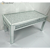 WXF-160 Coffee Crushed Diamond Sparkly Mesa auxiliar para sala de estar