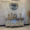 WXF-027-1 Champagne Silver Home Decor Mirored Armario con cajones Muti