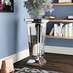 Sofás de mesita de noche con espejo moderno personalizado, mesas laterales para muebles para el hogar WXF-2122