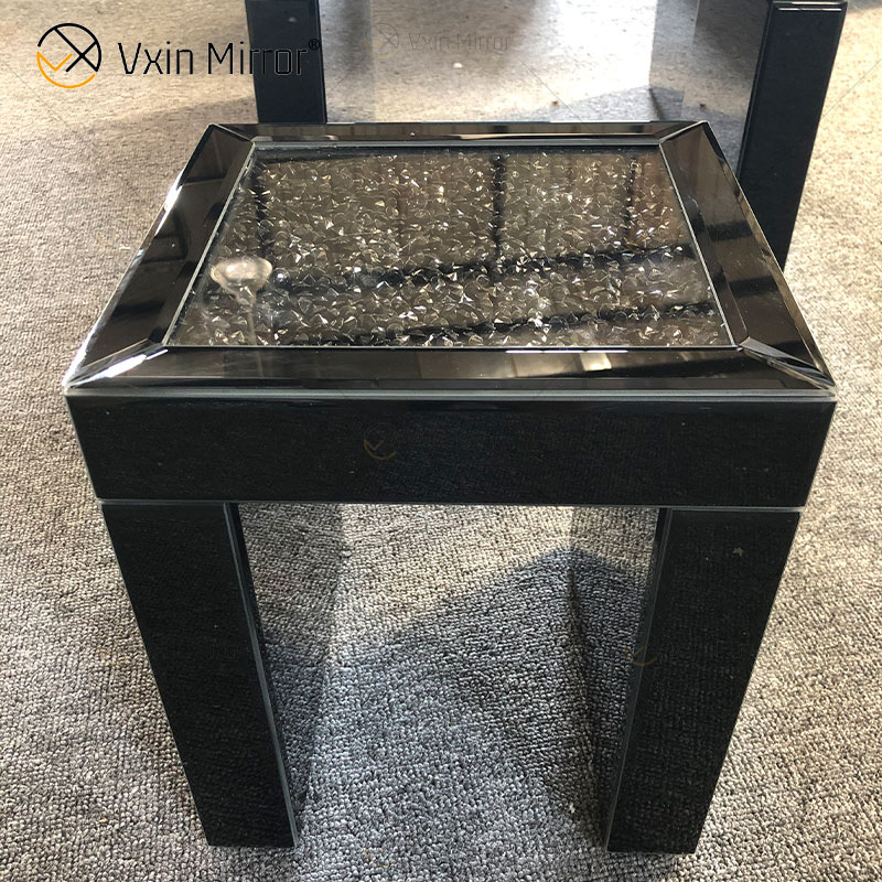 Sofás de mesita de noche con espejo moderno personalizado, mesas laterales para muebles para el hogar WXF-320-1