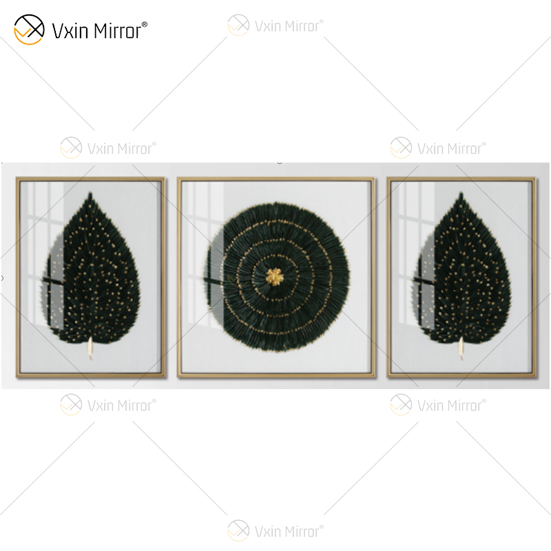 Recién llegado, Vxin WXPA-007, moderno espejo motivacional, arte de pared, pluma de Metal, imagen colgante para juego de sala de estar a la venta