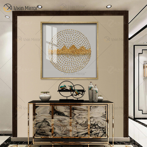 Diseño especial Vxin WXPA-016 Arte de la pared Decoración de metal Decoración del hogar Sala de estar de lujo Impresión de lienzo enmarcado para el hogar Conjunto para la venta