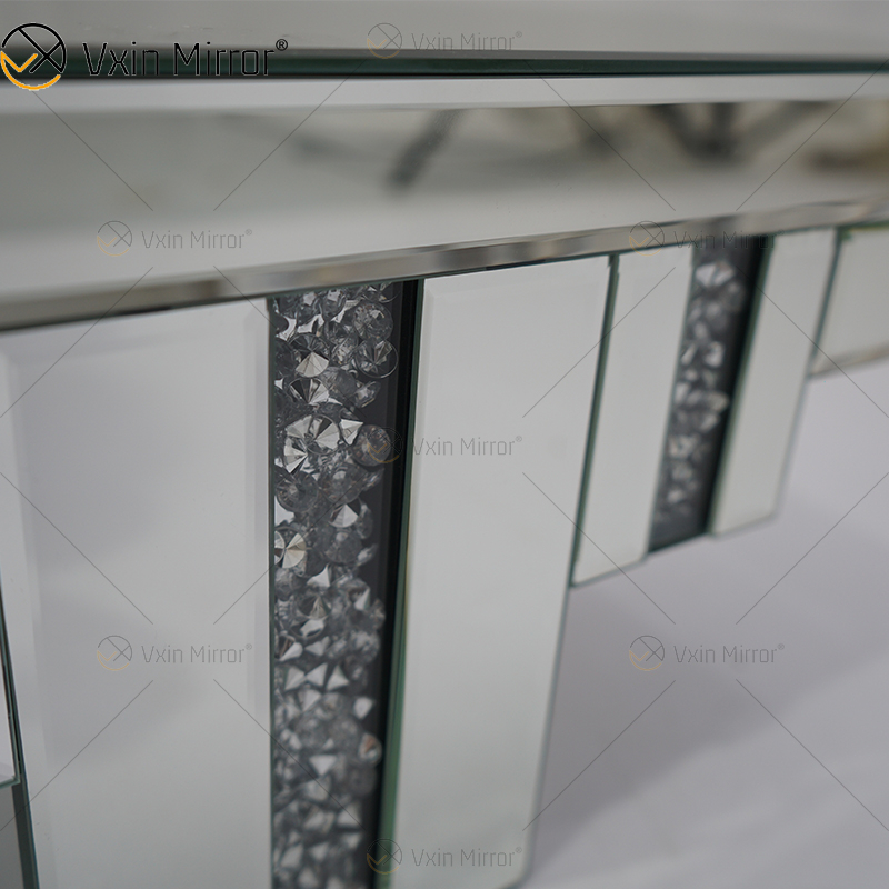 Vxin Factory Supply WXS-007-2 Decoración de pared plateada Vidrio plateado y espejo de cristal Estante de pared para pared