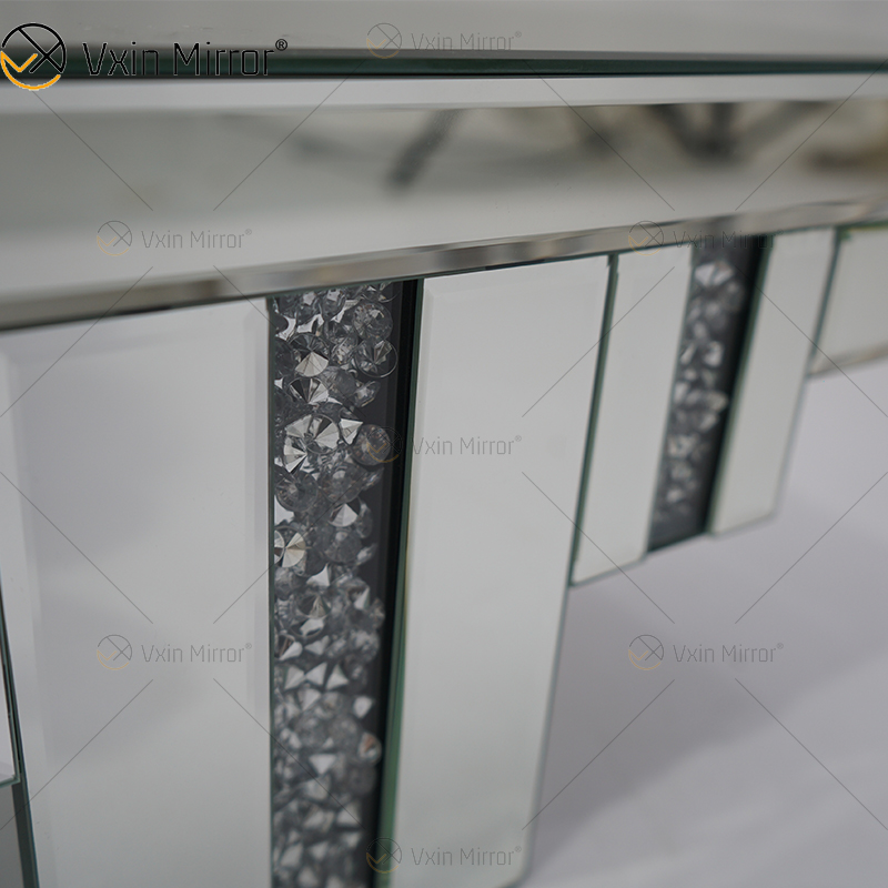 Vxin Factory Supply WXS-007-2 Decoración de pared plateada Vidrio plateado y espejo de cristal Estante de pared para pared
