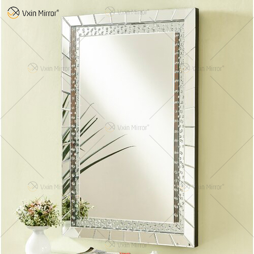 WXM-761 de buena calidad, juego de tocador de cristal, espejo de pared con decoración de pared, espejo iluminado