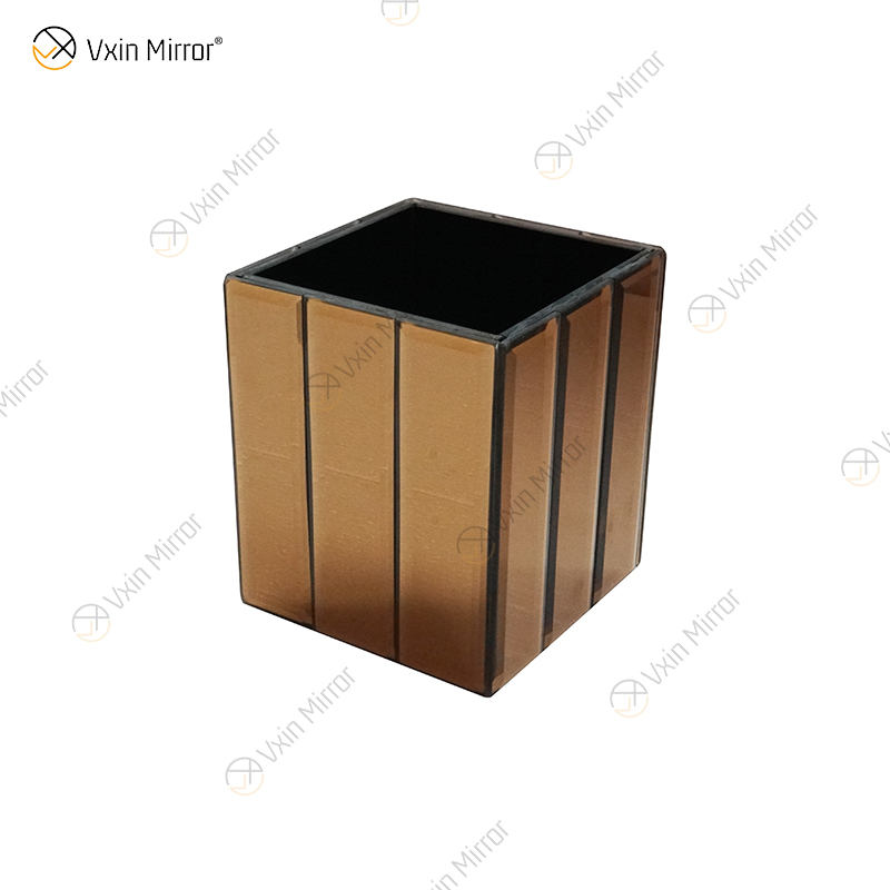WXMV-001 Florero con espejo Cristal de plata Impresionante Florero decorativo Flor de lujo para la decoración del hogar No puede contener agua