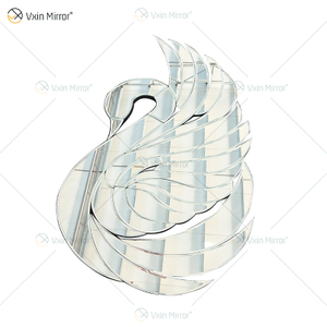 Cristal Noble espejado Cisne personalizado Vestíbulo moderno Decoración de la pared del hogar Gran oferta Espejo Arte de la pared Decoración del hogar para el sofá SetWXM-2508