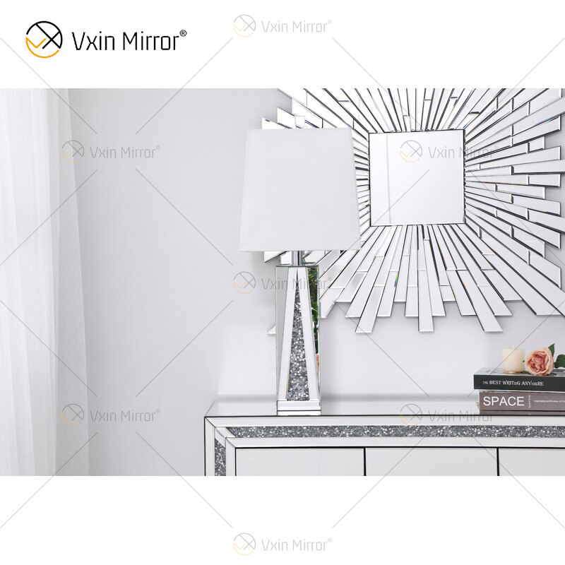 Lámpara de espejo de diamantes triturados de cristal WXT-148 de nuevo diseño para sofás de sala de estar