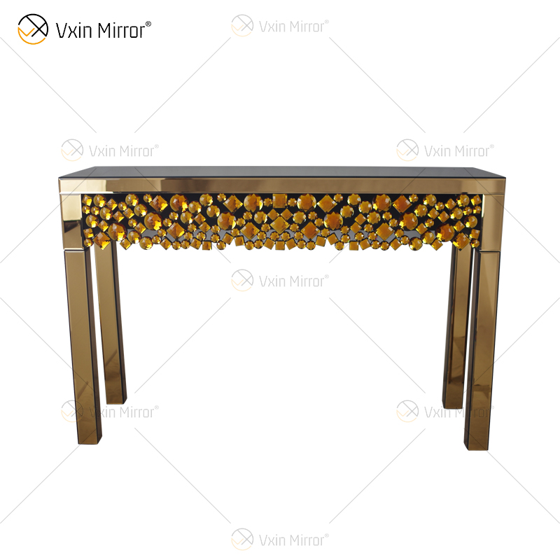 Vxin WXF-049 Oem Factory Chinese Factory Mesa de consola de espejo estrecho con patas largas