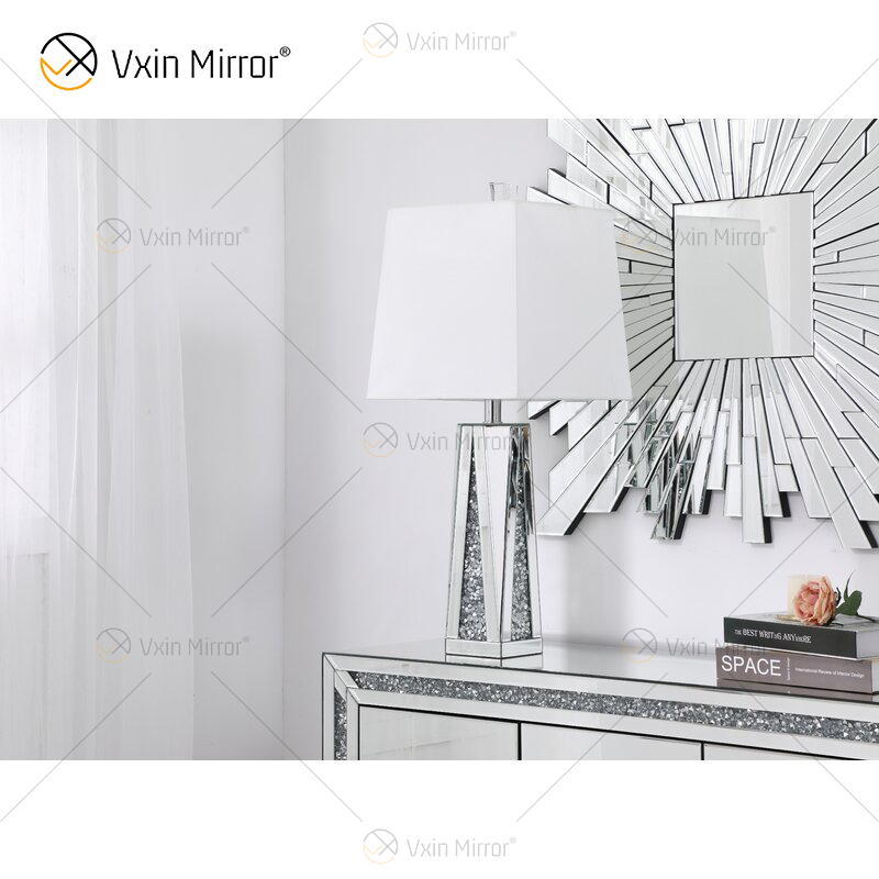 Lámpara de espejo de diamantes triturados de cristal WXT-148 de nuevo diseño para sofás de sala de estar