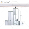 Fuente de fábrica WXTL-144 Lámpara de espejo de mesa de cristal plateado moderno con pantalla para dormitorio
