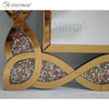 Muebles espejados para el hogar Espejo de consola rectangular Espejo de pared de diamante triturado