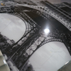 VXin WXPP-21 decoración del hogar marco de vidrio espejo Torre Eiffel arte cristal porcelana pintura espejo pared arte
