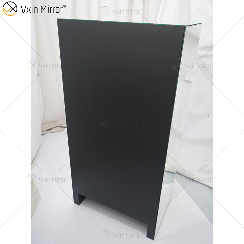 Estante de almacenamiento, estante montado en la pared con cajón, espejo, mesitas de noche, mesita de noche, venta al por mayor, mesita de noche con espejo duradero