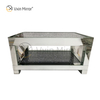 Mesa auxiliar personalizada WXF-117-1 Mesa de centro de plata hecha en casa con diamante triturado