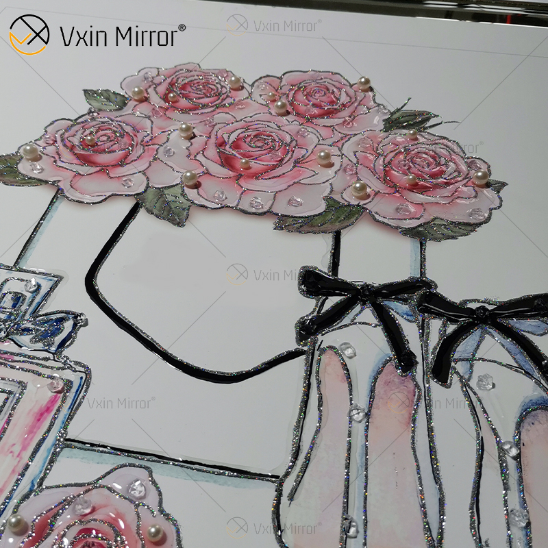 Increíble calidad Vxin Pearl Diamond Metal Wall Art Decor Decoración del hogar Sala de estar de lujo enmarcada para el hogar Set para la venta