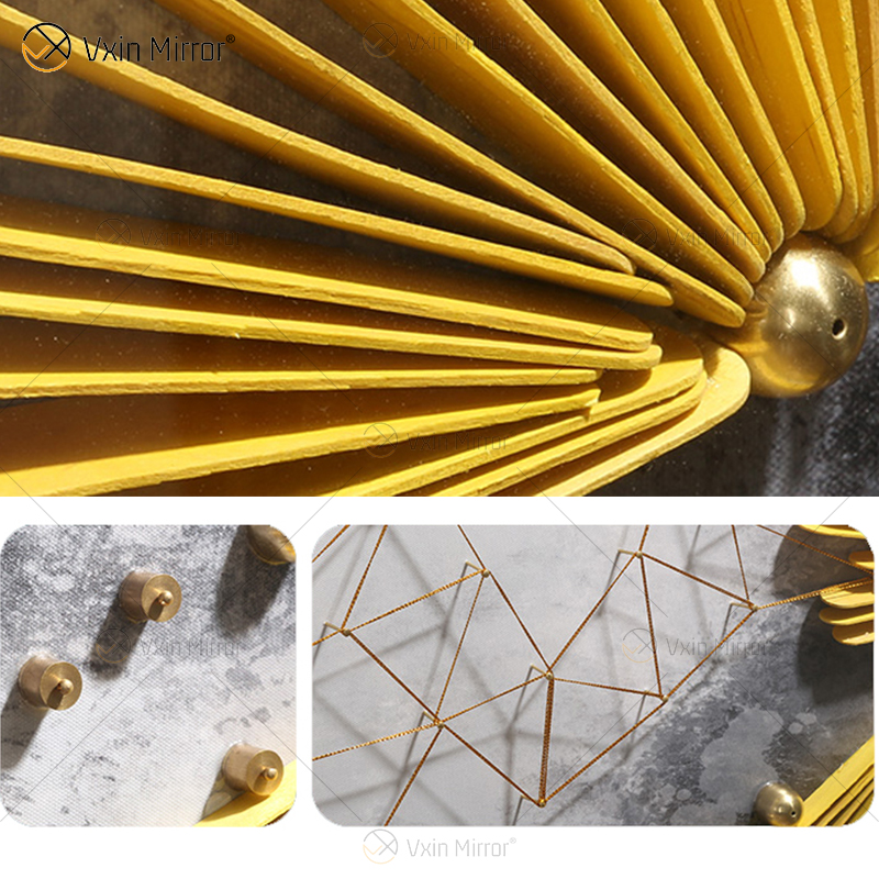 El más nuevo WXPA-19 Arte de la pared de metal Decoración Piezas de decoración del hogar Sala de estar de lujo Enmarcado 3d abstracto para el hogar Conjunto para la venta