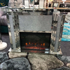 Vxin Mirror WXWF-1105 Chimenea de espejo de diamante de cristal triturado LED elegante