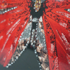 Vxin WXMA-58, pintura de porcelana de cristal, marco cubierto de mariposa de resina, espejo decorativo, arte de pared