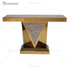 Vxin Modern Home Decor Crushed Diamond Mirrored Consola Mesa Lujo