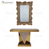 Vxin Modern Home Decor Crushed Diamond Mirrored Consola Mesa Lujo