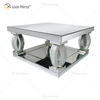 Mesa auxiliar personalizada WXF-1104 Mesa de centro con espejo de plata hecha en casa con cristal